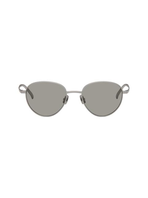Bottega Veneta Gray Intrecciato Panthos Sunglasses