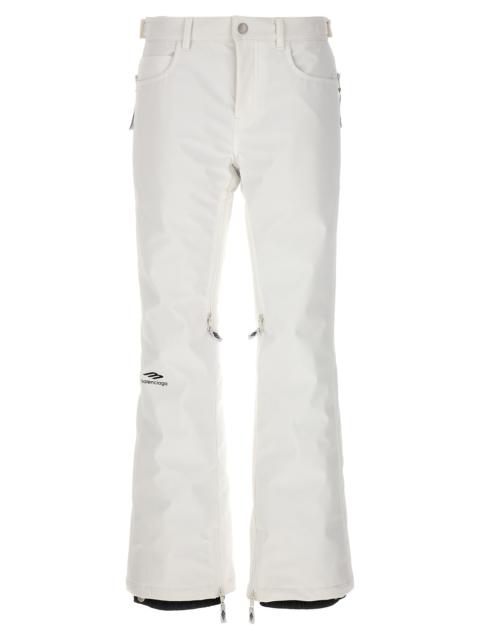BALENCIAGA 5-Pocket Ski 3b Sports Icon Pants White