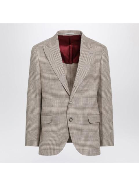 Brunello Cucinelli BRUNELLO CUCINELLI $6300 Camel Prince Of Wales Deconstructed