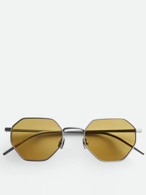 Bottega Veneta Intrecciato Geometrical Sunglasses