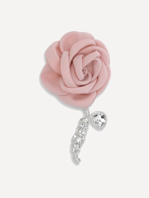 MAGDA BUTRYM Crystal Rose Drop single Earring
