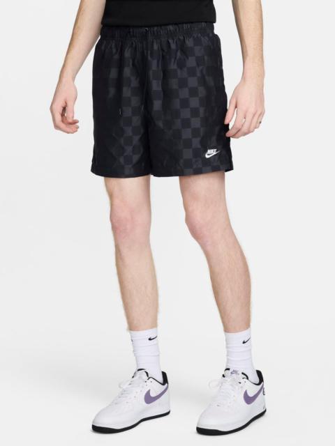Nike MEN'S NIKE CLUB CHECKERED NYLON FLOW SHORTS
