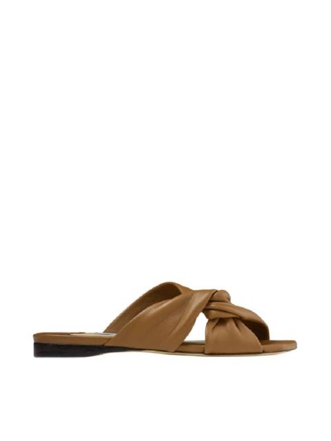 JIMMY CHOO Jimmy Choo Narisa Nappa Leather Flats