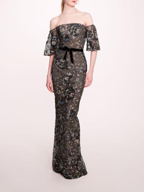 Marchesa CLIMBING VINES GOWN
