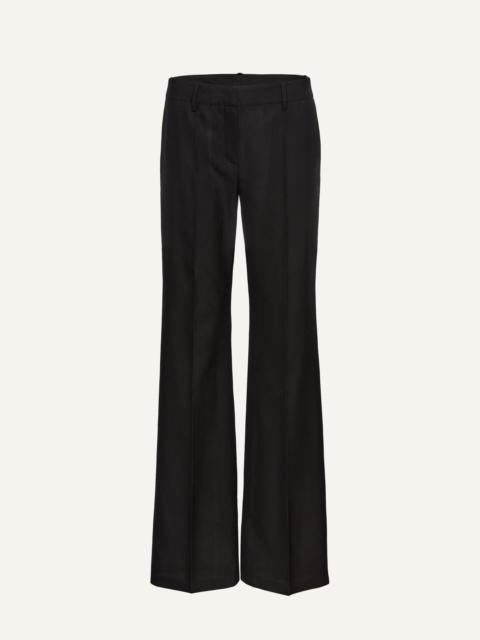 MAGDA BUTRYM Front-pleat classic trousers in black