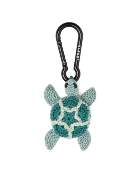 Alanui Turtle crochet keyring