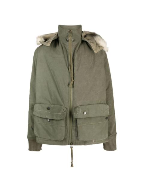 Greg Lauren Army Tent Retro zip-up jacket