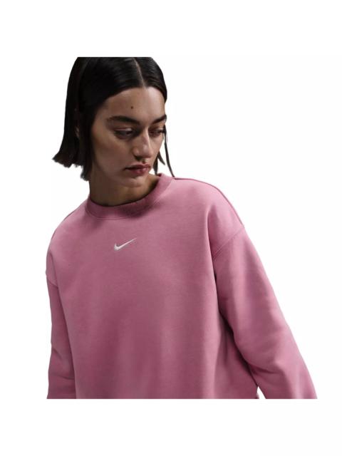 Nike Women's Sportswear Phoenix Fleece Oversized Crewneck Sweatshirt - Pink