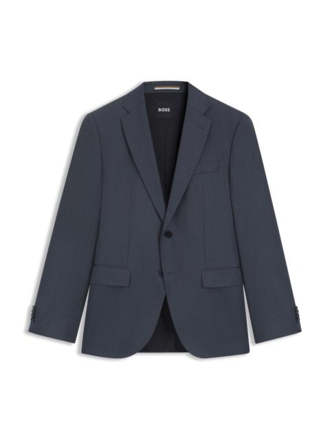 BOSS SINGLE-BREASTED JACKET IN VIRGIN-WOOL SERGE