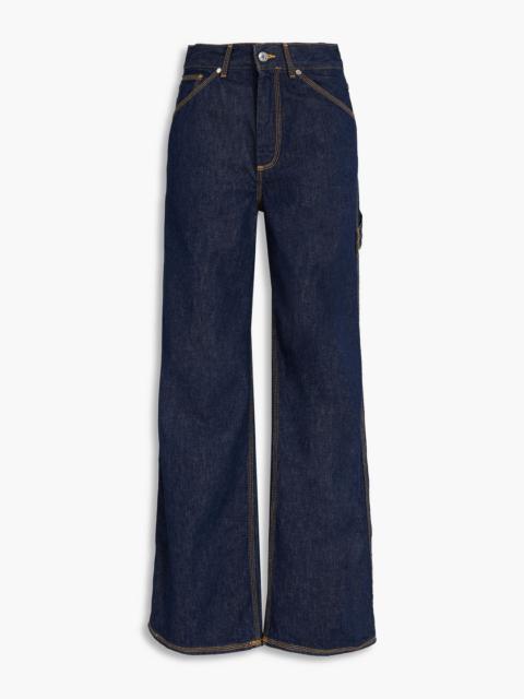 Sandro High-rise wide-leg jeans