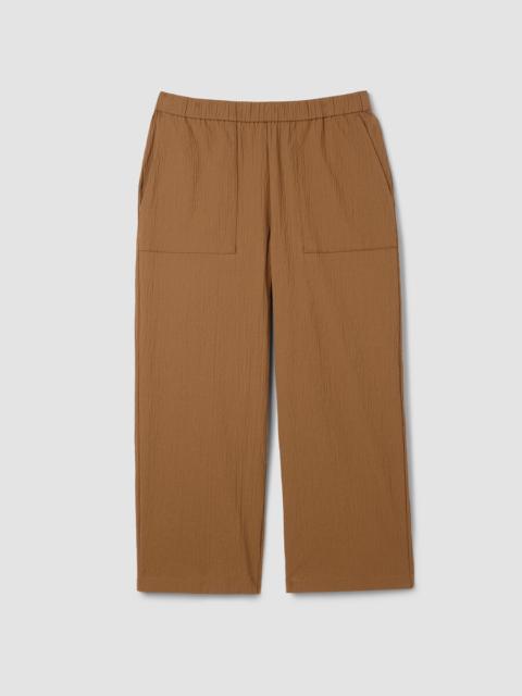 EILEEN FISHER Organic Cotton Pucker Straight Pant