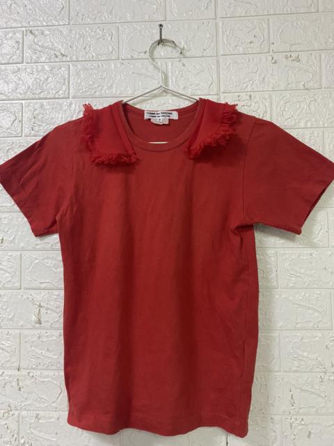 Comme Des Garçons Comme des Garcons Embroidered Red Tshirt