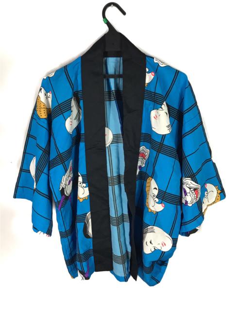 Other Designers Japanese Brand - Japanese Character Plaid Tartan Kimono Jacket