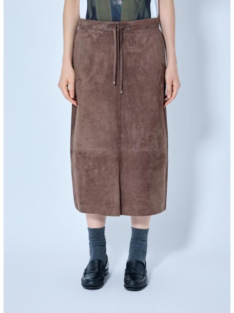 Max Mara Max Mara Women Suede Midi Skirt