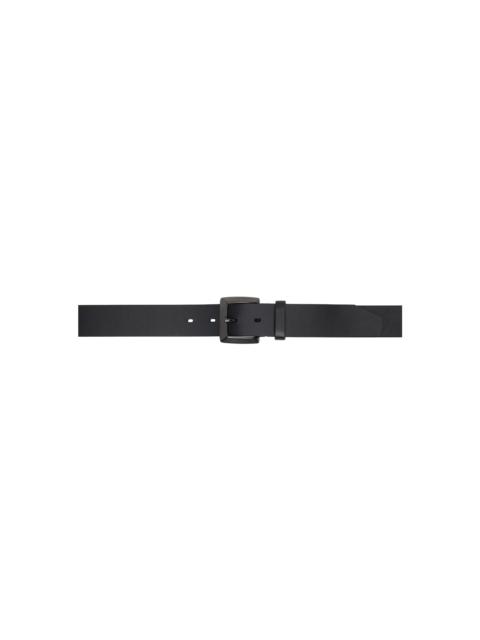 Black POUR HOMME Mat Soft Oil 35MM Plain Belt