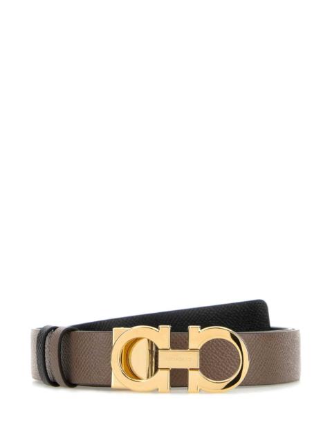 FERRAGAMO Salvatore Ferragamo Women Mud Leather Reversible Belt