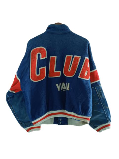 Other Designers 🔥RARE VINTAGE HEAVY DISTRESSED VAN JAC VARSITY JACKET