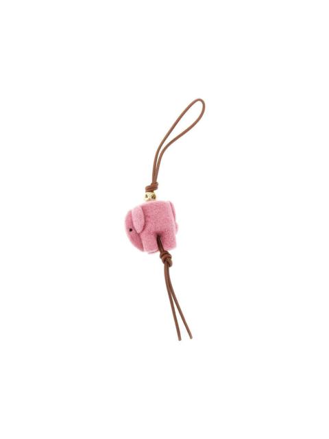 Loewe 'ELEPHANT' FELT AND LEATHER CHARM