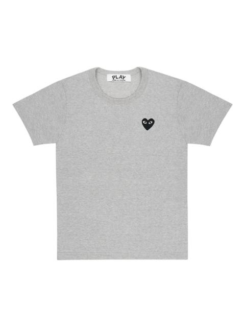 Comme des Garçons PLAY Black Emblem On Gray Tee