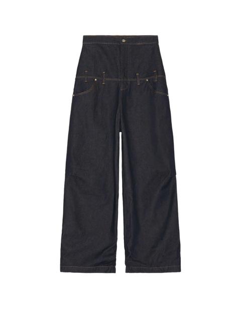SPENCER BADU Spencer Badu Double-Waisted Denim Blue