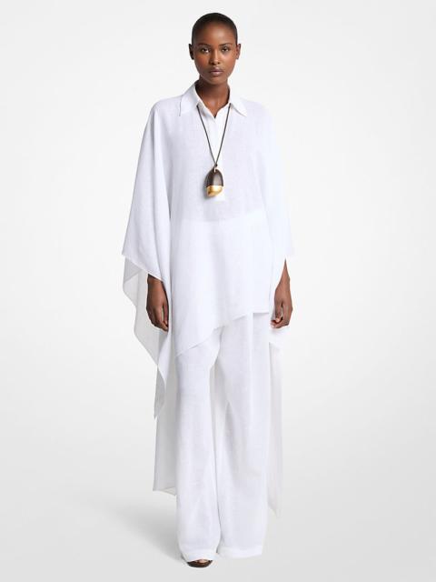 MICHAEL KORS COLLECTION Linen Gauze Asymmetric Caftan