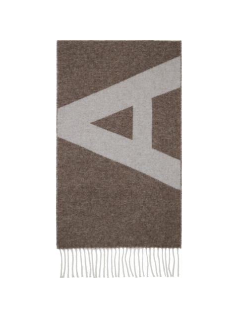 A.P.C. Brown & Off-White Malo Scarf
