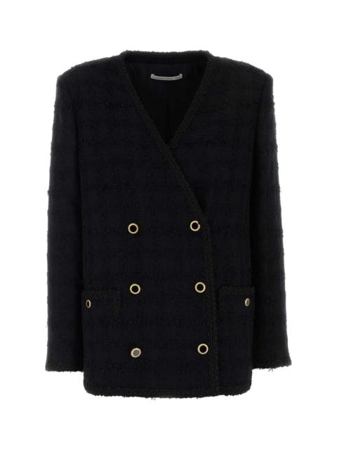Alessandra Rich Alessandra Rich Women Black Boucle Blazer