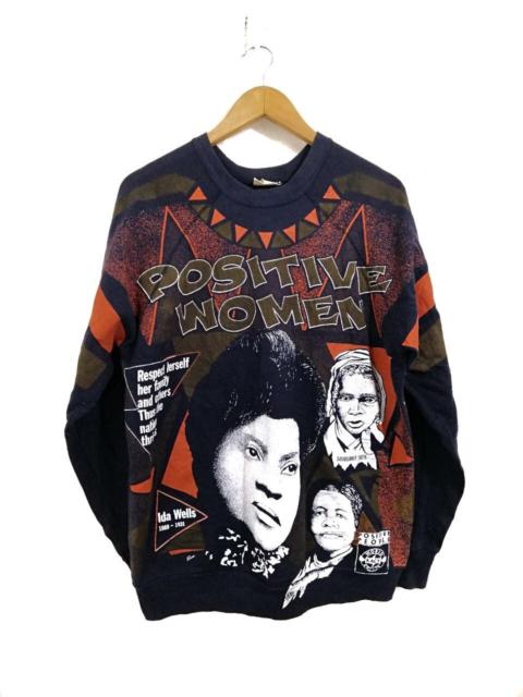 Other Designers Vintage Ida Wells Positive Women Sweatshirt Fullprint Design