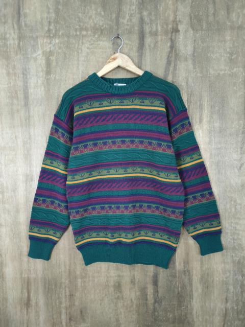 Other Designers Vintage - VINTAGE OUI MATO CROCHETED KNIT SWEATER LIKE COOGI #1340