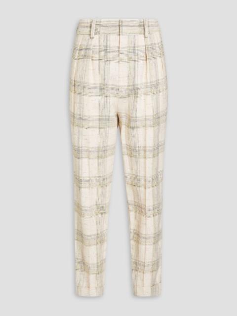 Isabel Marant Checked corduroy tapered pants