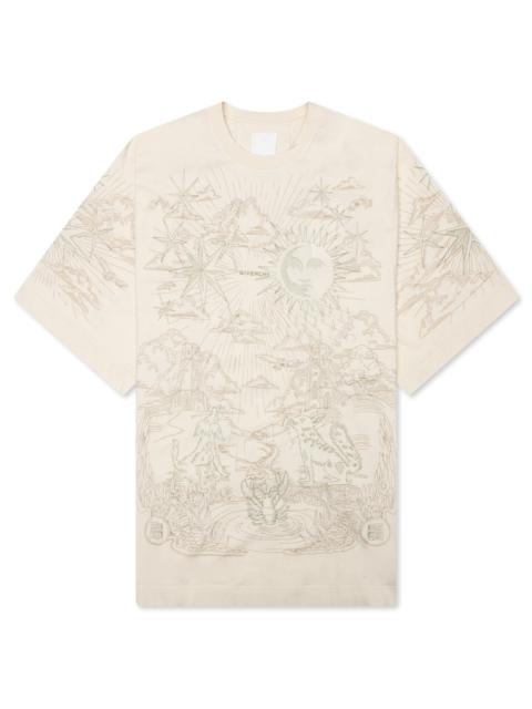 TAROT PRINT T-SHIRT - IVORY