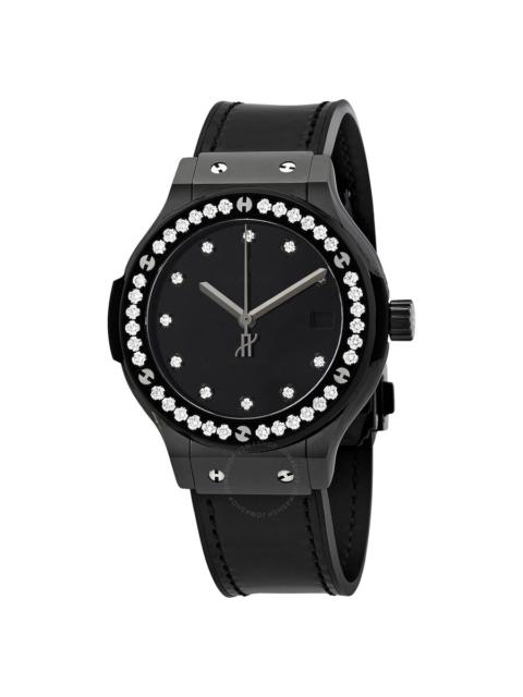 Hublot Hublot Classic Fusion Lacquered Black Dial Automatic Men's Diamond Watch 565.CX.1210.VR.1204