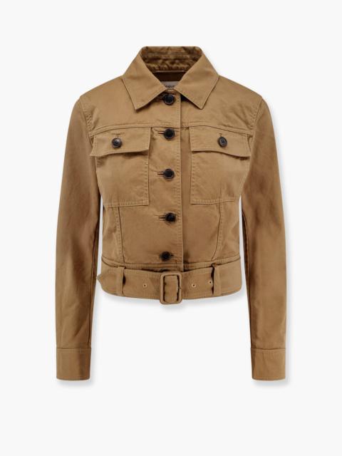 SAINT LAURENT Saint Laurent Certified Cotton Cropped Jacket
