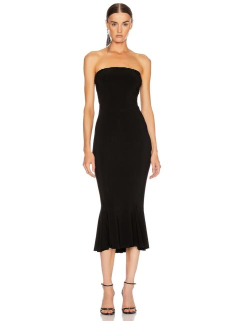 NORMA KAMALI Strapless Fishtail Dress To Midcalf