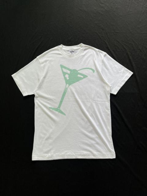 BILLIONAIRE BOYS CLUB Rare Billionaire Boys Club BBC Martini Glass White T-Shirt L
