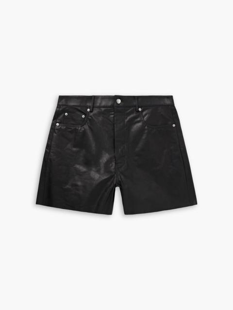 Rick Owens Geth wide-leg leather shorts