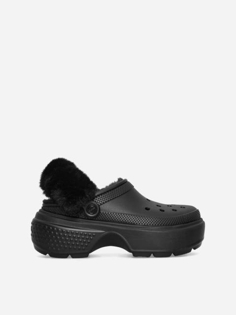 crocs Women's Stomp Lined Clogs Black