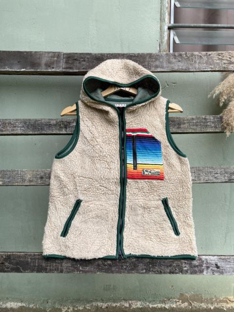 Other Designers Vintage - Titicaca Sherpa Hoodie Vest Multicolour Pocket