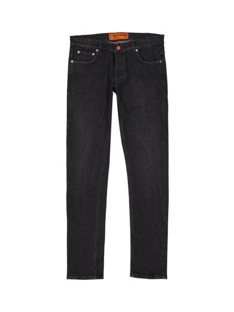 Heron Preston Cotton Denim Slim Jeans