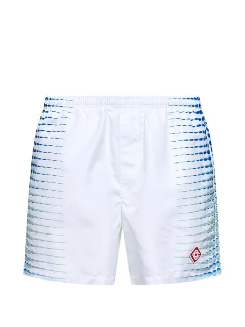 CASABLANCA Casablanca Elastic-waist Logo-patch Shorts