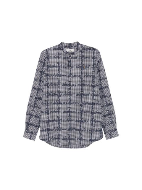logo-checked shirt