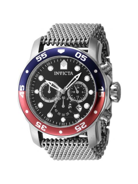 Other Designers Invicta Pro Diver Chronograph GMT Quartz Black Dial Pepsi Bezel Men's Watch 47630
