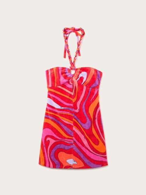 PUCCI EMBROIDERED MARMO PRINT MINI DRESS
