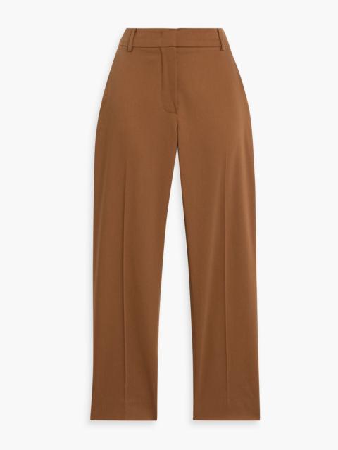 Max Mara Cropped cotton-blend poplin slim-leg pants