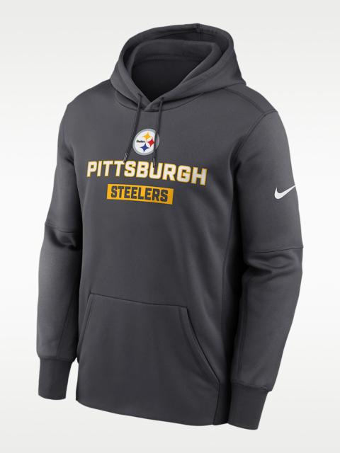 Nike Pittsburgh Steelers Toss Sweep Men’s Nike Therma NFL Pullover Hoodie