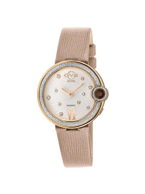 Other Designers GV2 by Gevril Perugia Quartz White Dial Ladies Watch 14706