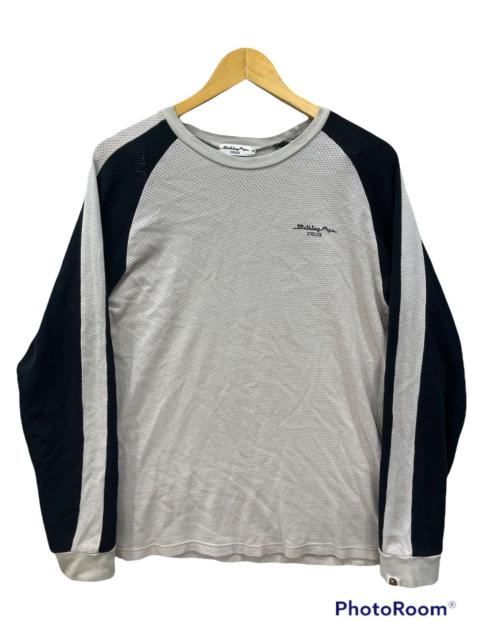 A BATHING APE® A BATHING APE CYCLES MESH LONG SLEEVE TEE