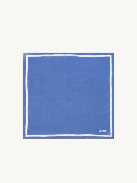 AUTRY FOULARD SCARF IN COTTON AND SILK UNISEX