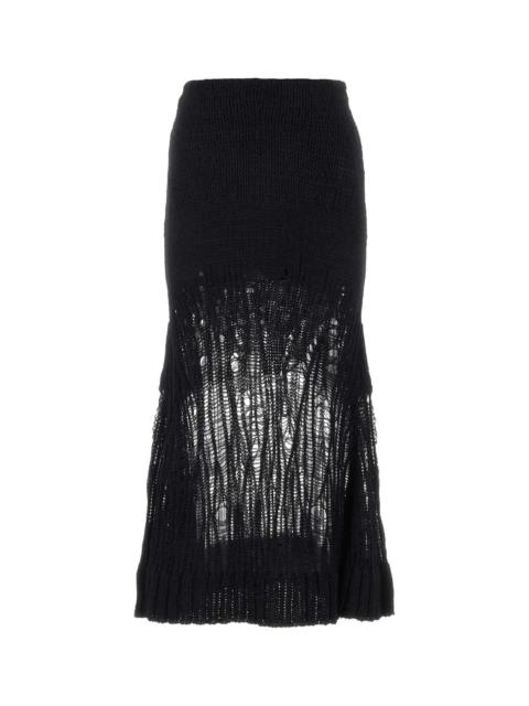 Chloe Women Black Wool Blend Skirt
