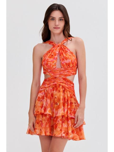 PatBO MYOSOTIS HALTERNECK MINI DRESS